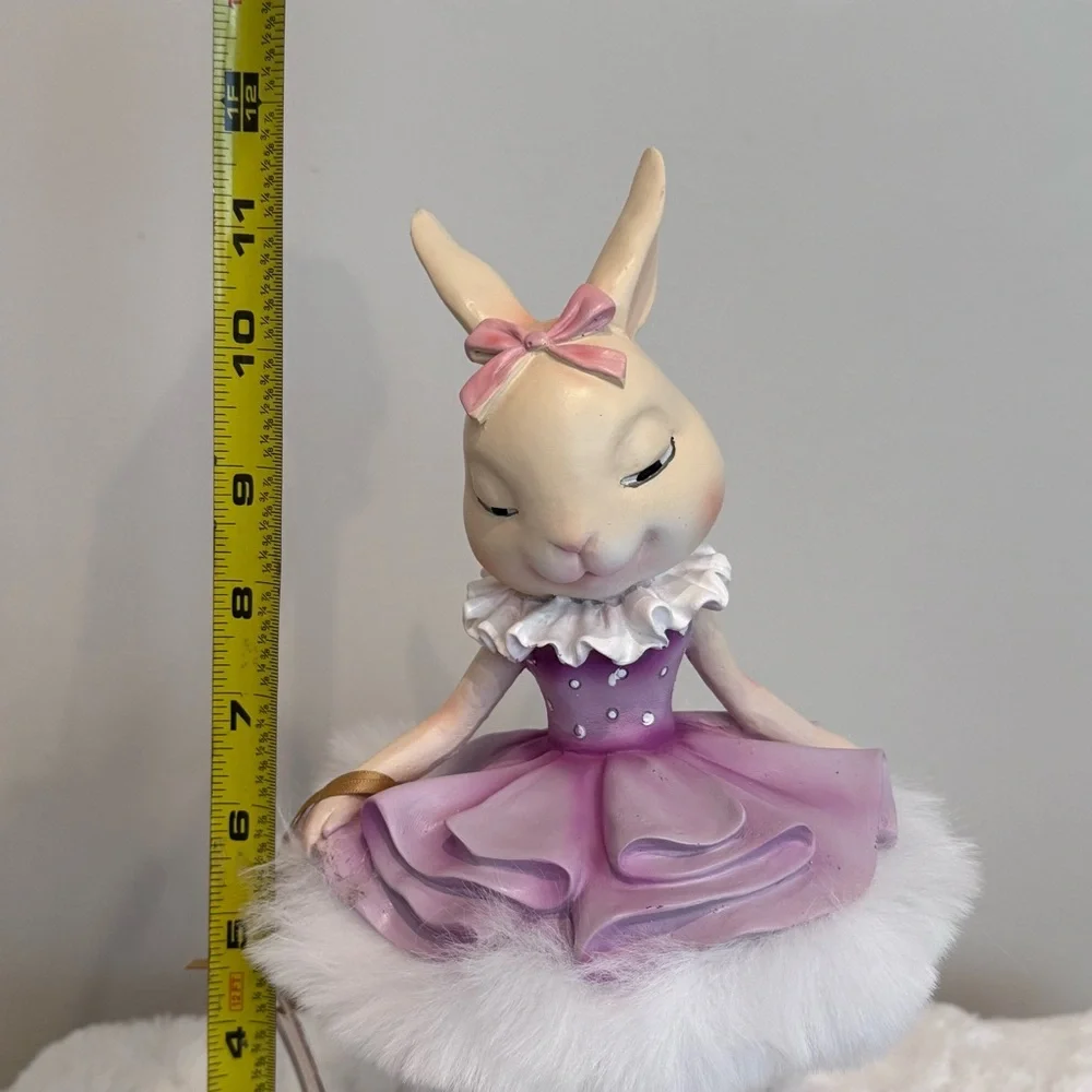 Jolie Fleur Easter Bunny Ballerina Girl In Purple Tutu NEW - Picture 8 of 8